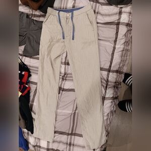 Tommy Bahama Cream Pants with Blue Accents